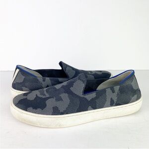 Rothy’s The Original Slip On Sneaker Grey Camo Eco Friendly Sneakers Shoes